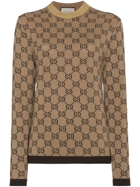 maglia gucci 170|gucci brown sweater.